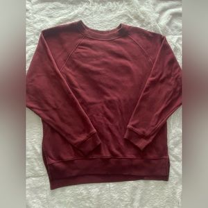 Women’s Rusty Red Pullover from American Eagle with Original Collar Distressing